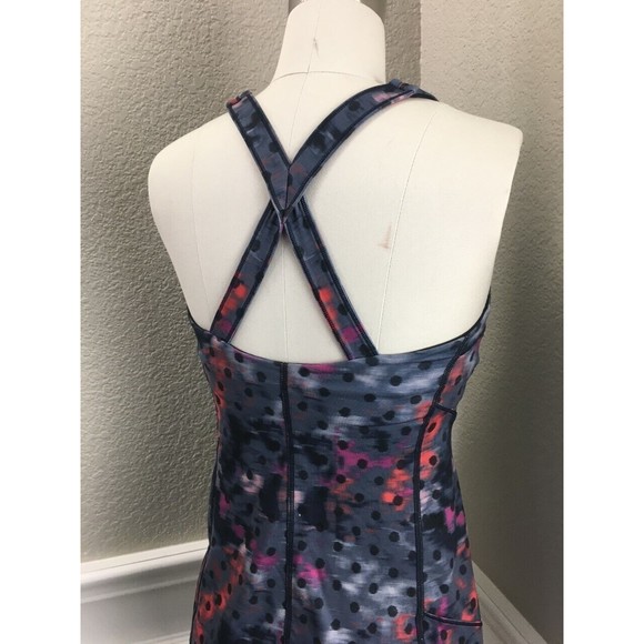 EUC LULULEMON Kanto Catch Me Tank Windy Blooms Regal Plum Size 6 - Picture 3 of 7